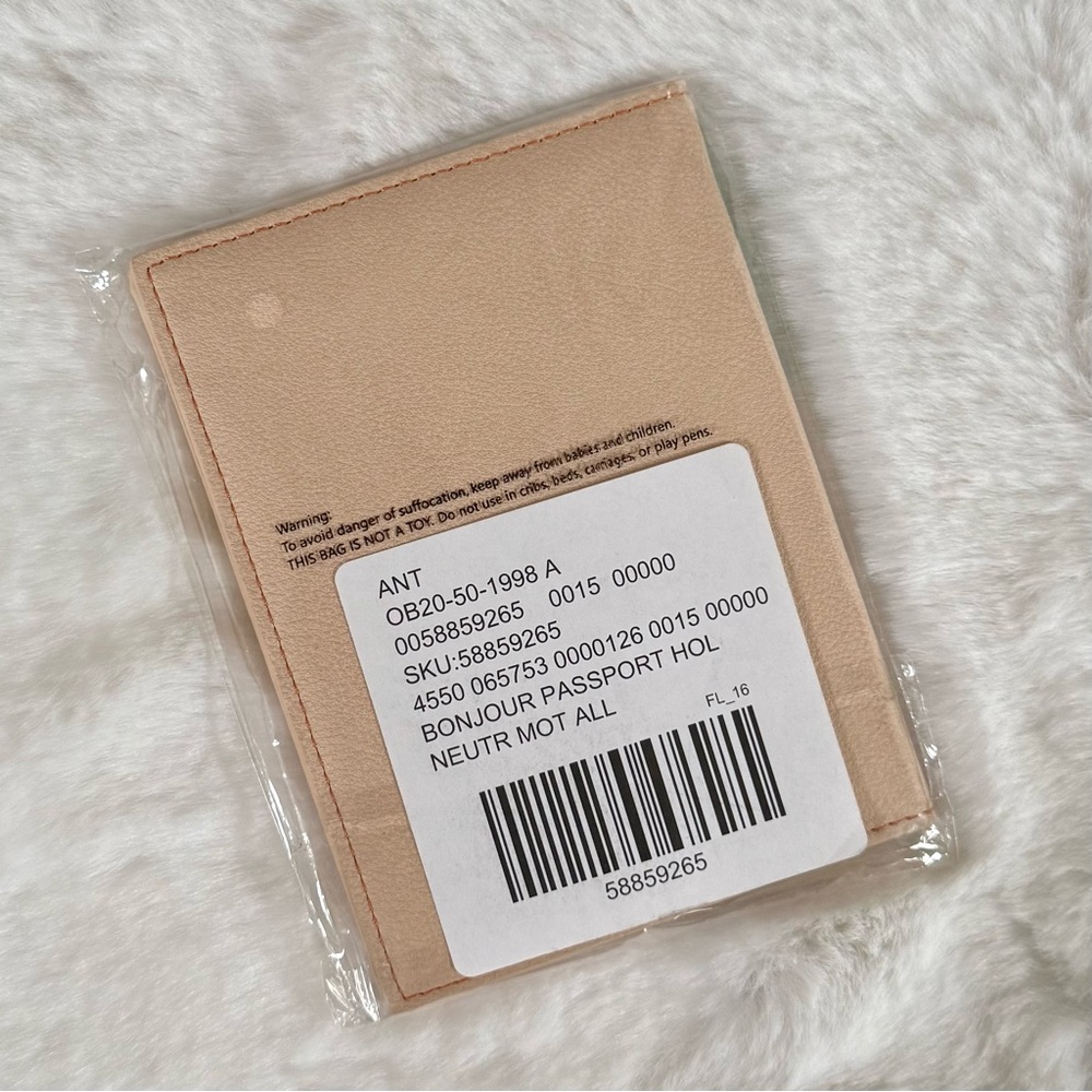 ANTHROPOLOGIE NWT Bonjour Passport Holder • Bifold PU Leather • Colorful - Picture 4 of 11